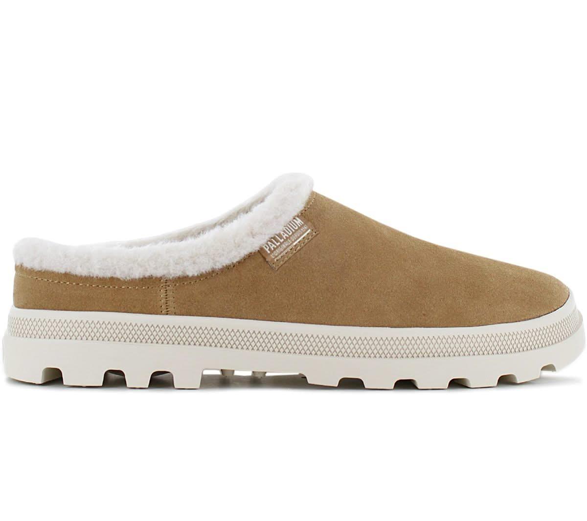 PALLADIUM Palladune Mule Warm - Slipper Hausschuhe Leder Braun 74337 - 252 - M - Brandstyle24