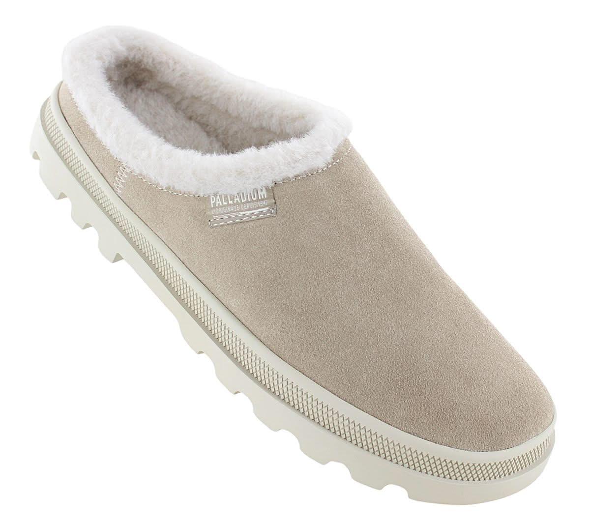 PALLADIUM Palladune Mule Warm - Slipper Hausschuhe Leder Beige 74337 - 271 - M - Brandstyle24