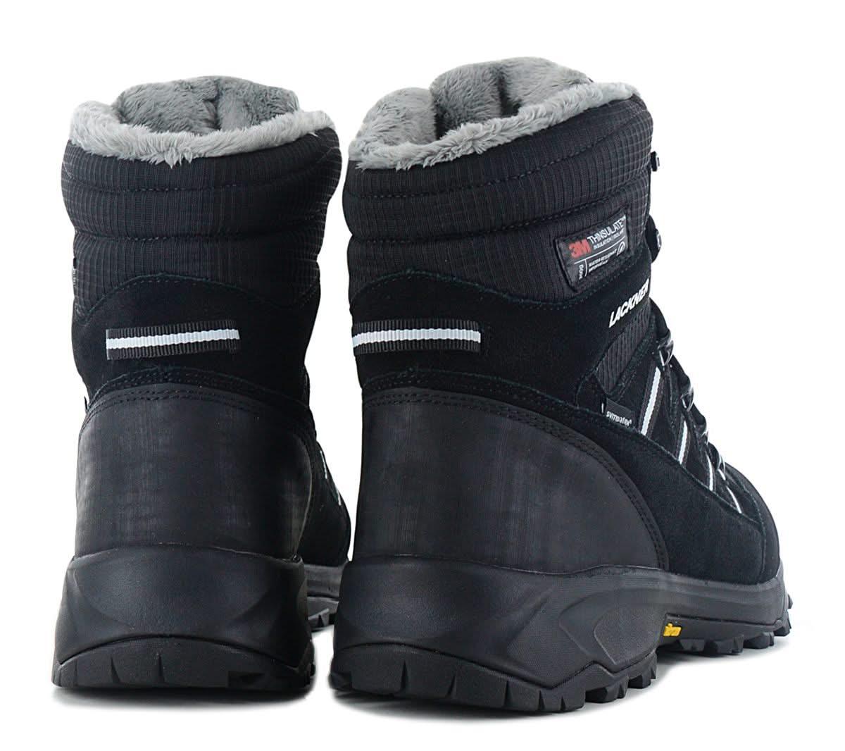 Lackner Kitzbühel Snowbound STX Thinsulate - Herren Winter Stiefel Gefüttert Isoliert 7449 Schwarz - Brandstyle24