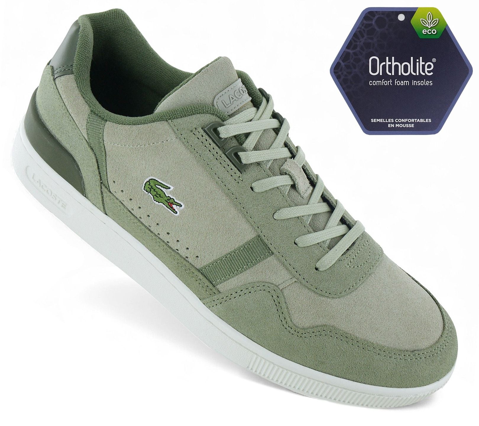 LACOSTE T-Clip Set 222 - Erkek Spor Ayakkabıları Yeşil 744SMA0082AAK