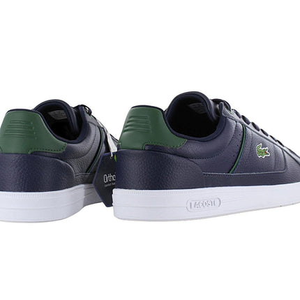 LACOSTE Europa Pro 123 - Herren Schuhe Leder Navy-Blau 745SMA00657B4