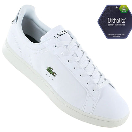 LACOSTE Carnaby Pro Leather - Scarpe da ginnastica da uomo Bianche 745SMA01121R5