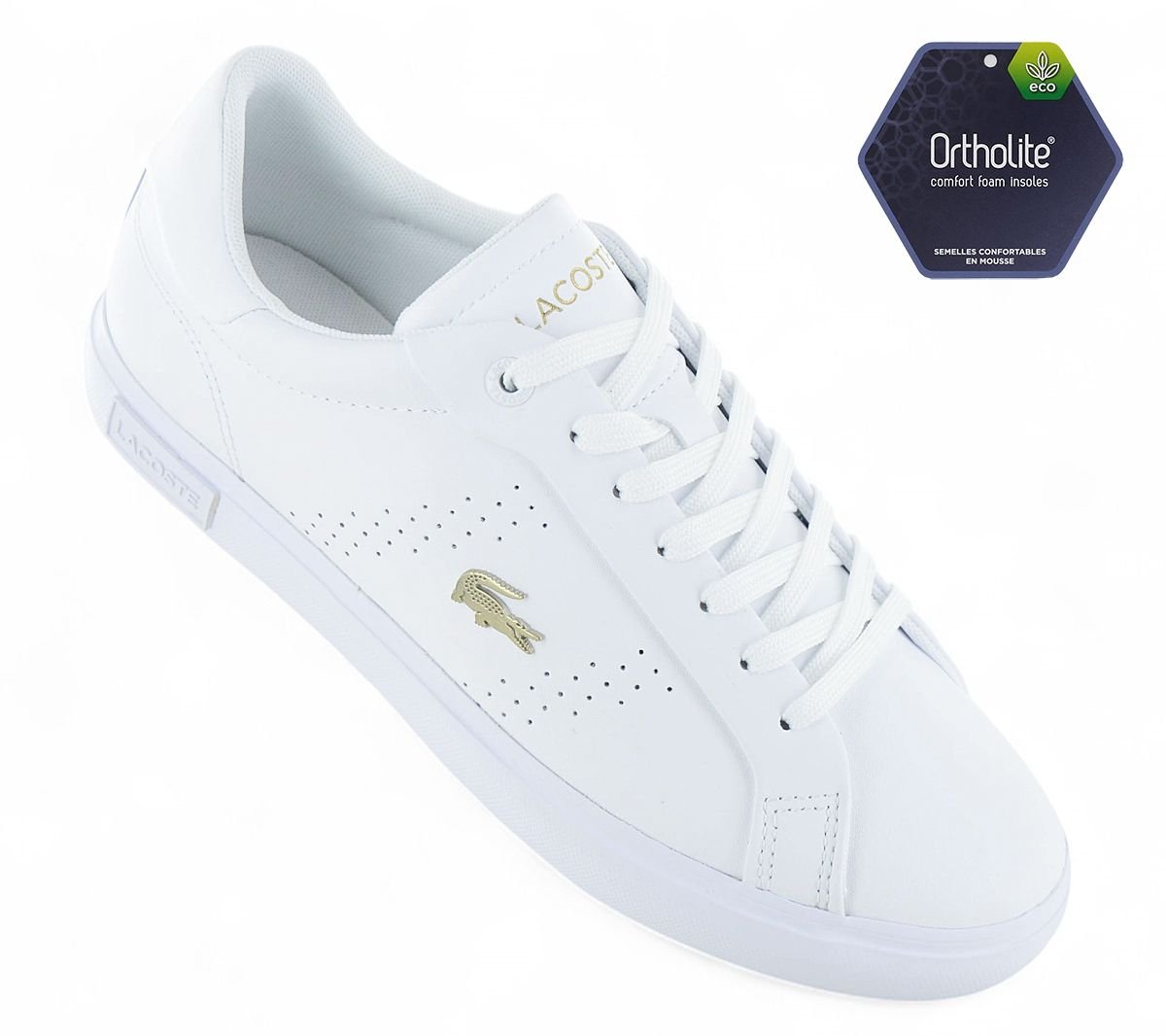 LACOSTE Powercourt 2.0 124 - Damen Sneakers Schuhe Leder Weiß 747SFA0072216 - Brandstyle24