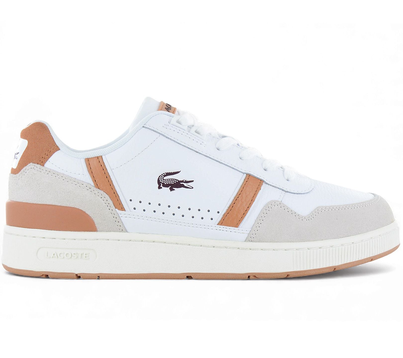 LACOSTE T-Clip 124 - Herren Sneakers Schuhe Weiß 747SMA00662J8