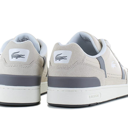 LACOSTE T-CLIP - Scarpe Sneakers da Uomo Pelle Beige 747SMA00672B7