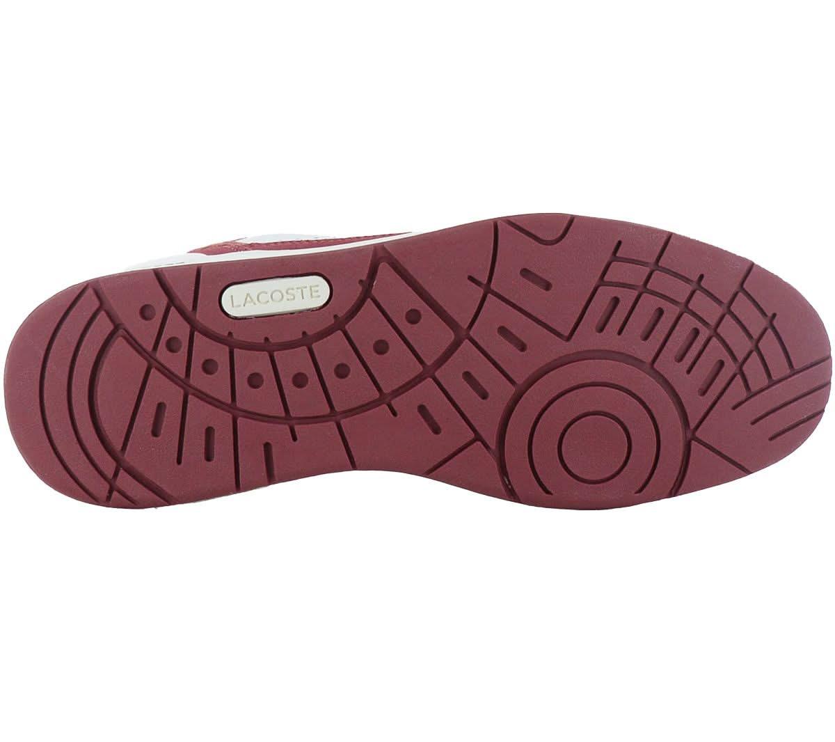 LACOSTE T - Clip Leather - Herren Sneakers Schuhe Leder Weiß - Rot 747SMA0072286 - Brandstyle24