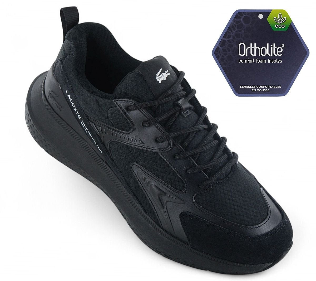 LACOSTE L003 EVO 124 - Herren Sneakers Schuhe Schwarz 747SMA012102H - Brandstyle24