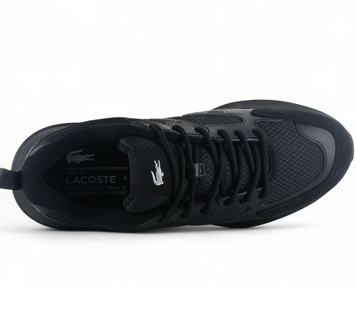 LACOSTE L003 EVO 124 - Herren Sneakers Schuhe Schwarz 747SMA012102H - Brandstyle24