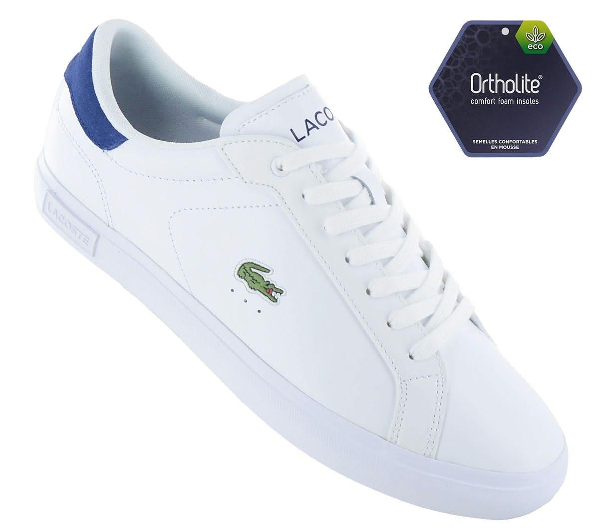 LACOSTE Powercourt 224 - Herren Sneakers Schuhe Leder Weiß 748SMA0001042 - Brandstyle24