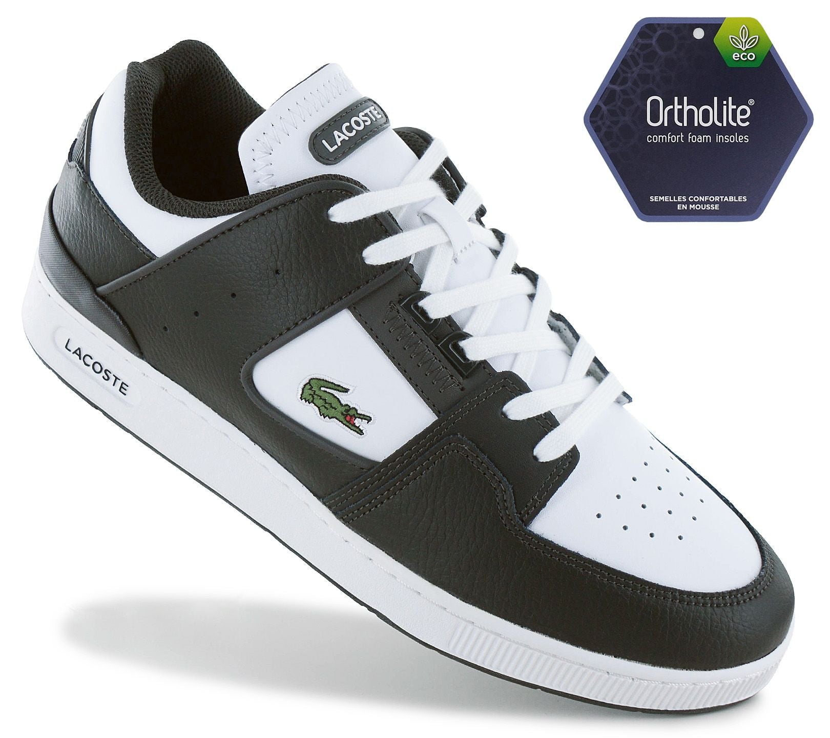 Lacoste Court Cage 224 - Men's Sneakers Leather White-Green