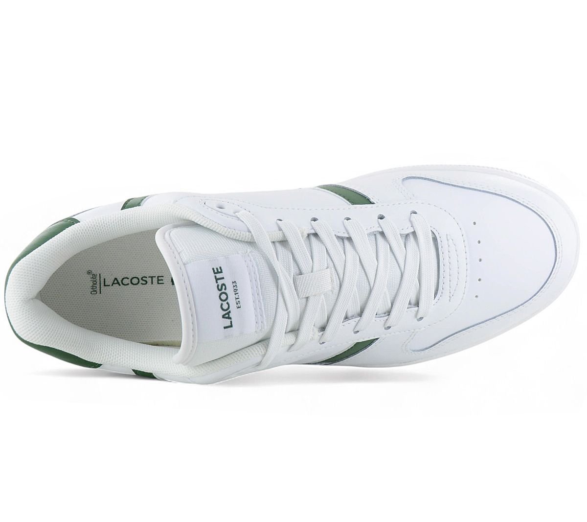 LACOSTE T - Clip Set 224 - Herren Sneakers Schuhe Leder Weiß 748SMA00311R5 - Brandstyle24