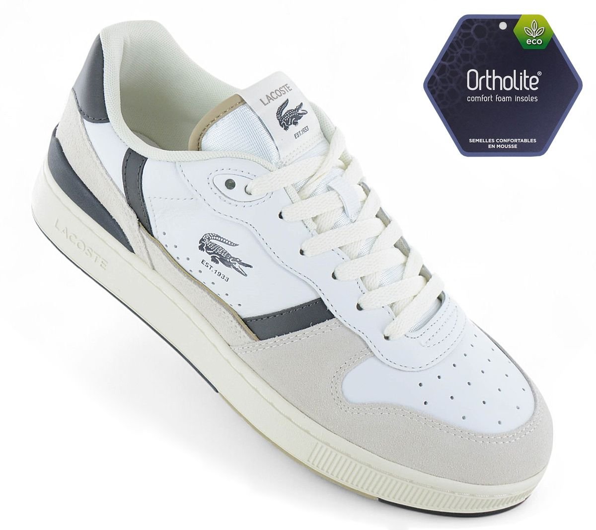 LACOSTE T - Clip Set 224 - Herren Sneakers Schuhe Weiß 748SMA00331R5 - Brandstyle24
