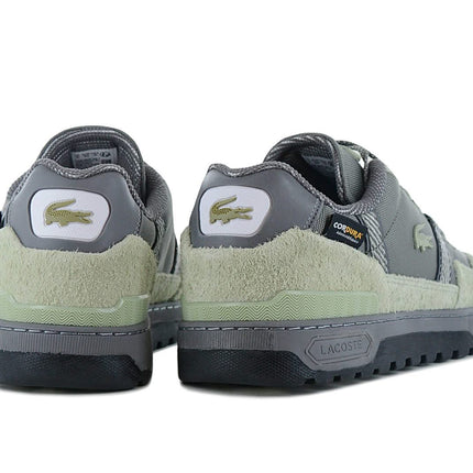 LACOSTE T-Clip Winter Low 224 - Scarpe da ginnastica invernali da uomo Cordura Grigio-Verde 748SMA0037LG5