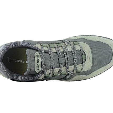 LACOSTE T-Clip Winter Low 224 - Scarpe da ginnastica invernali da uomo Cordura Grigio-Verde 748SMA0037LG5