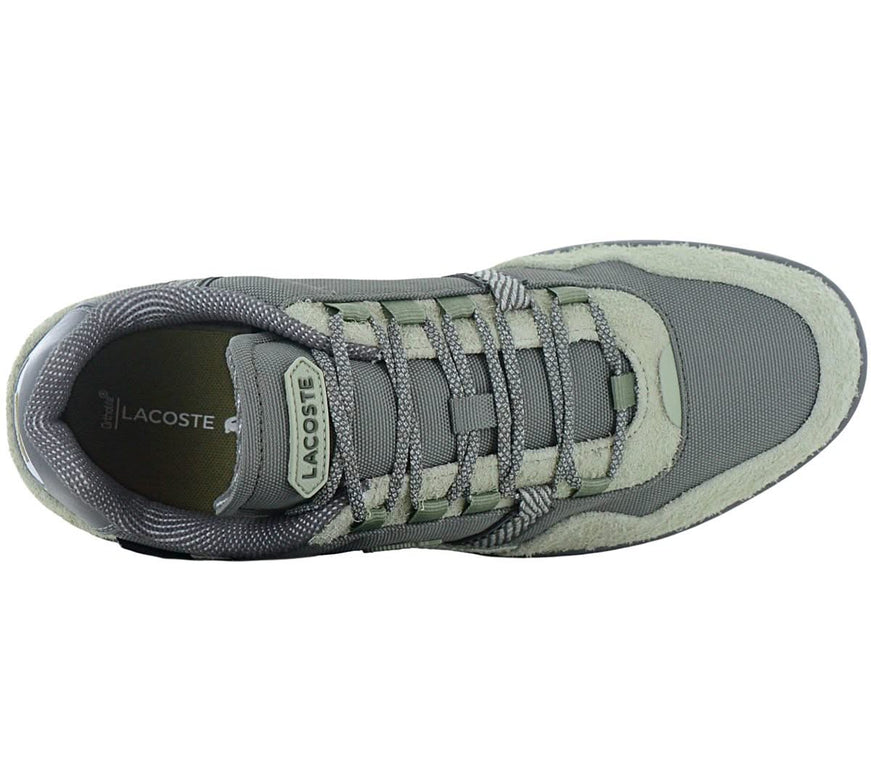 LACOSTE T-Clip Winter Low 224 - Scarpe da ginnastica invernali da uomo Cordura Grigio-Verde 748SMA0037LG5