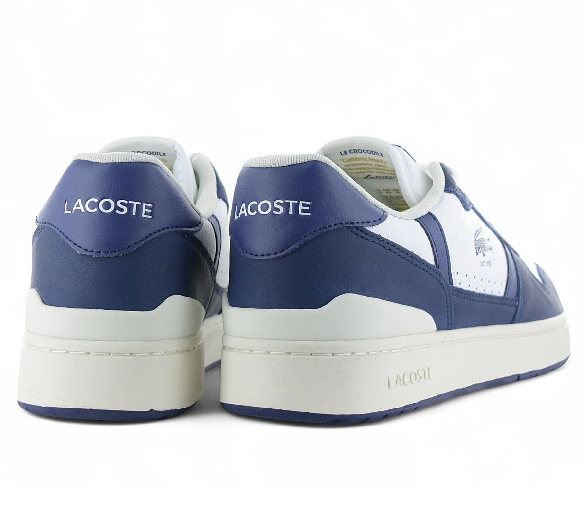 LACOSTE T-Clip Set 224 Men's Sneakers Shoes Leather White-Blue 748SM