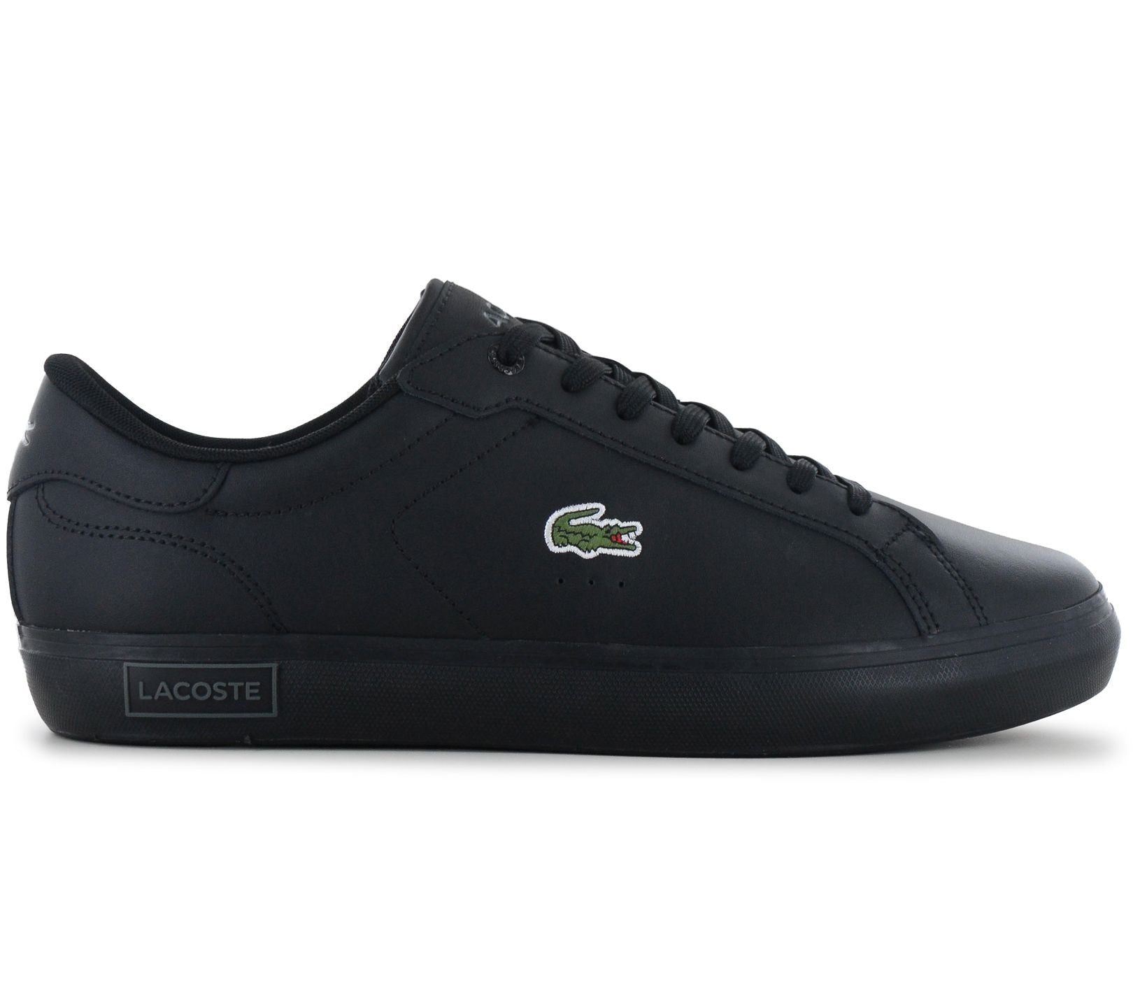 LACOSTE Powercourt 125 - Herren Sneakers Schuhe Leder Schwarz 749SMA008102H