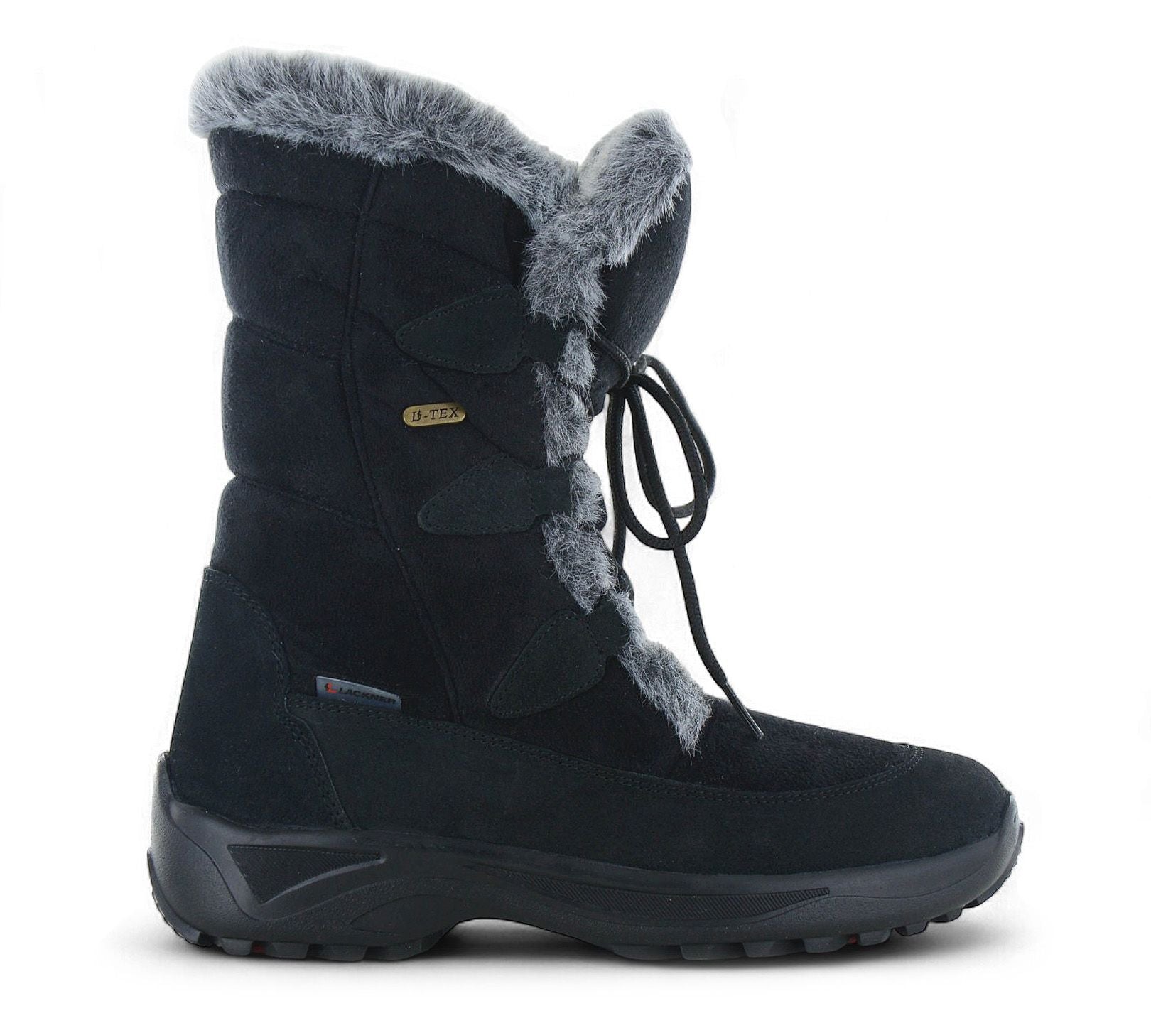 Lackner Kitzbühel Renate TX - Damen Winter Stiefel mit integrierten Spikes 7606 Schwarz