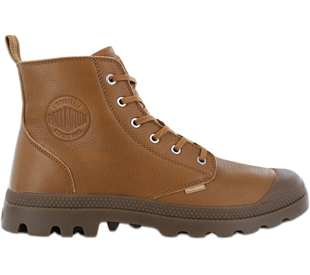 PALLADIUM Pampa HI ZIP LTH ESS - Herren Stiefel Leder Braun 76888-252-M