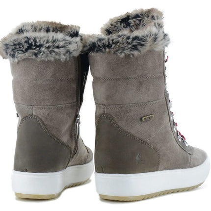 Lackner Kitzbühel Daisy TX - Damen Winter Stiefel Gefüttert Leder Boots 7842 Taupe