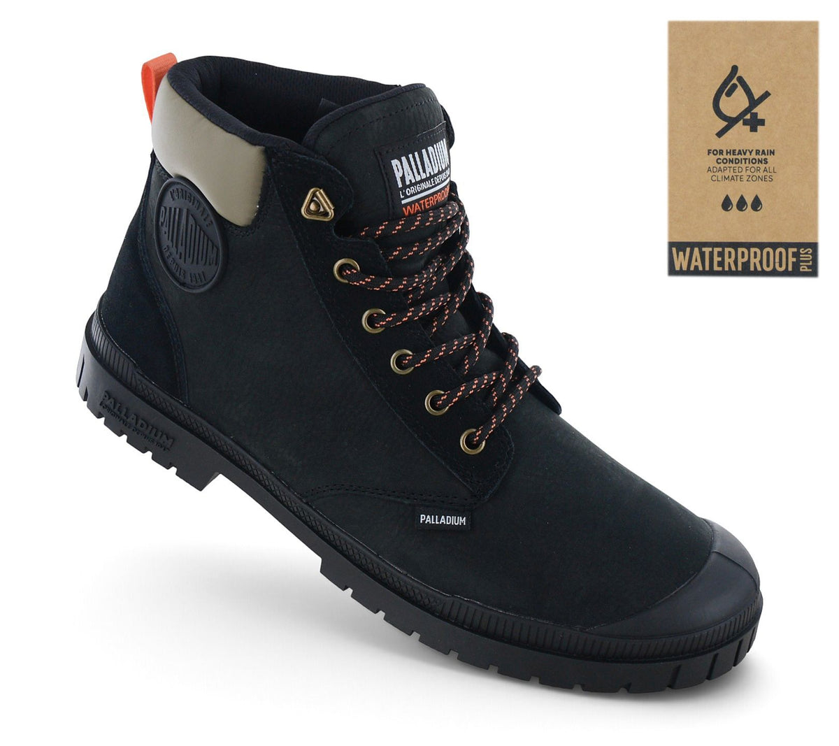 Palladium SP20 Cuff LTH WP+ - Herren Winter Stiefel Leder Schwarz 79568-008-M