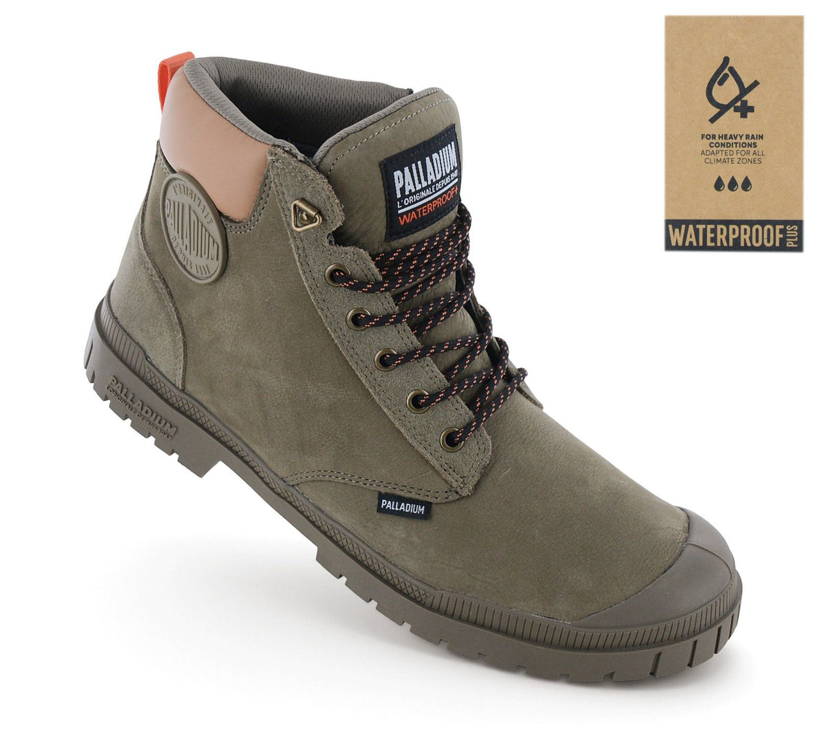 Palladium SP20 CUFF LTH WP+ - Herren Winter Stiefel Leder Grün 79568-308-M