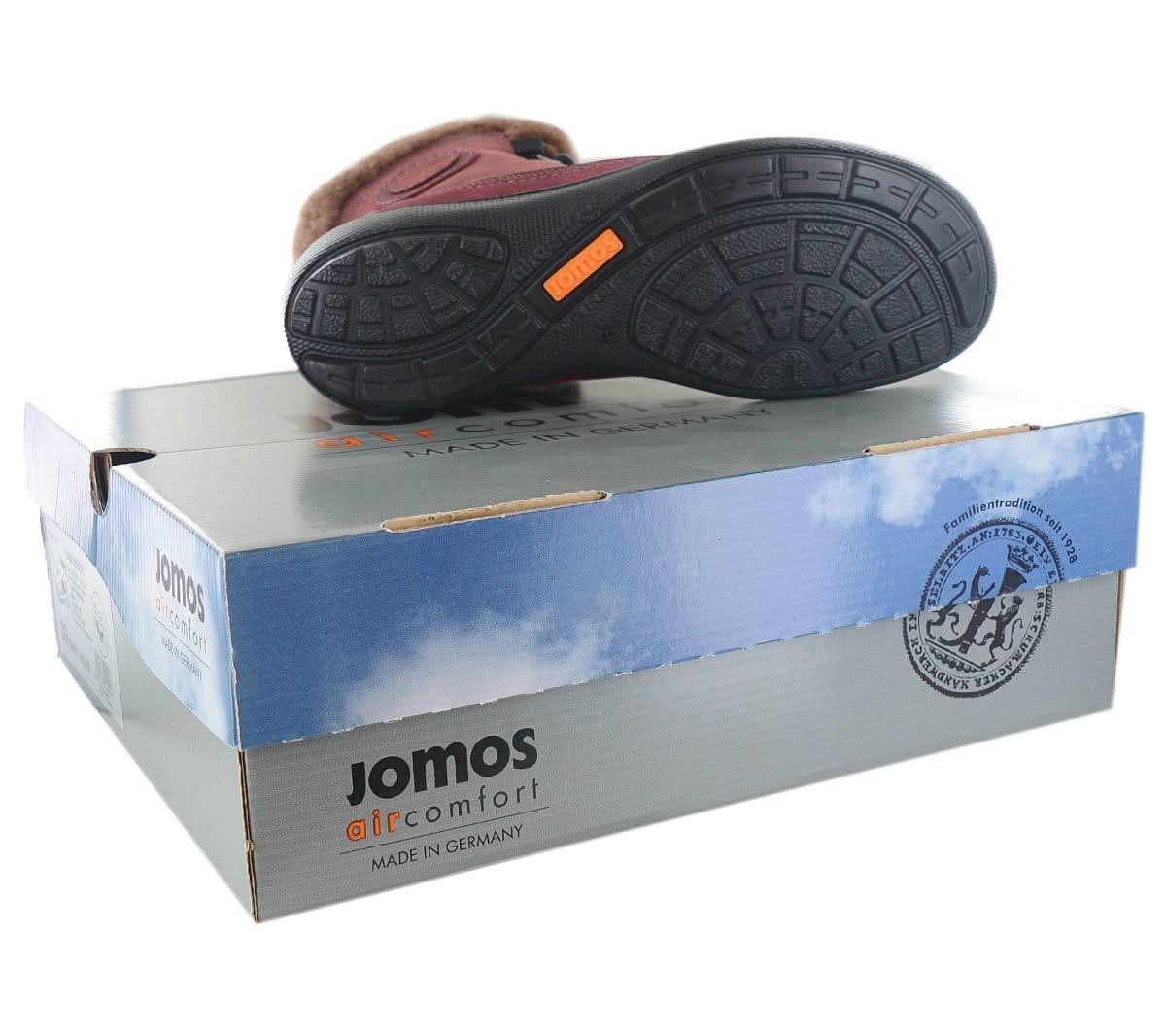 JOMOS Freewalk 806501 - Damen Winter Stiefel mit Lammfell Gefüttert in Leder Rot - Brandstyle24