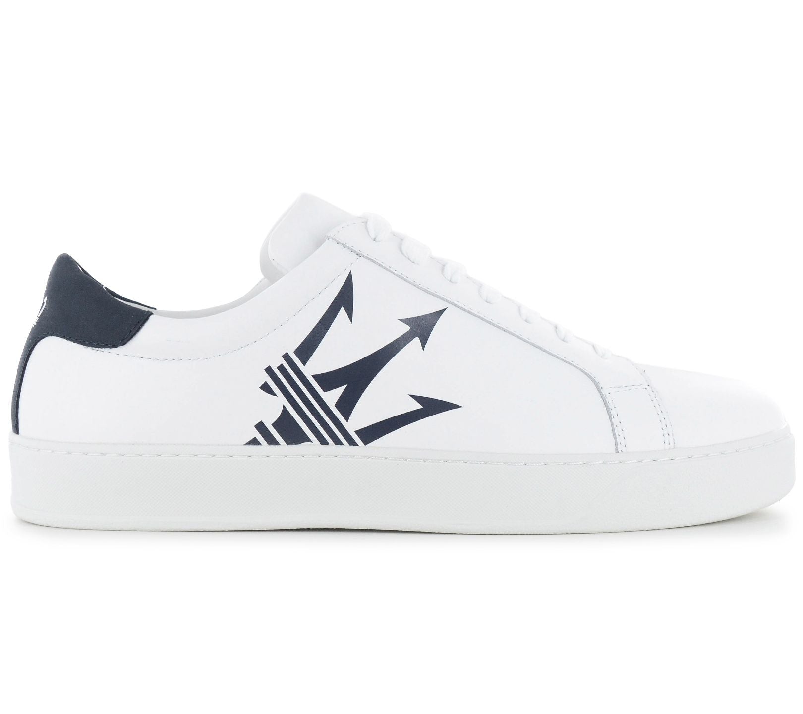 Maserati Maxi Trident Leather - Herren Sneakers Schuhe Weiß 9200326