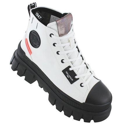 PALLADIUM Revolt HI TX - Women's Platform Boots White 97242-116-M