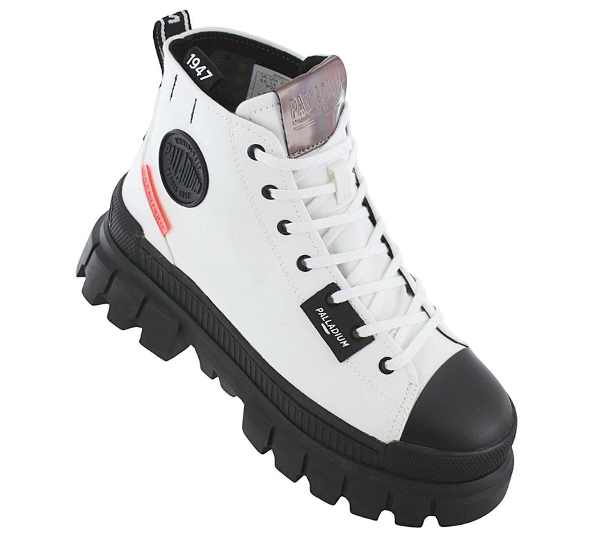 PALLADIUM Revolt HI TX - Women's Platform Boots White 97242-116-M