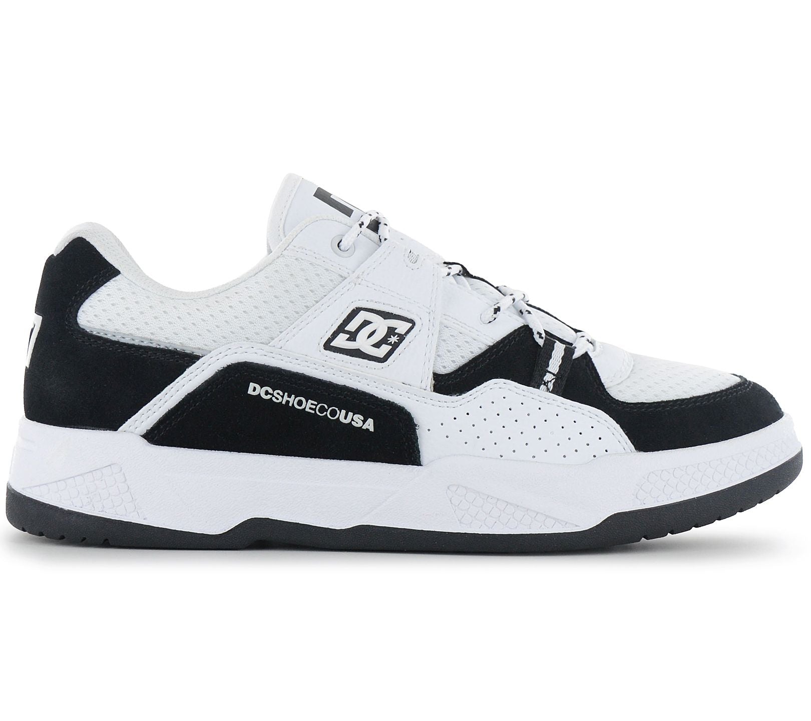 DC Shoes Construct - Herren Sneakers Skate Schuhe Weiß ADYS100822-BKW
