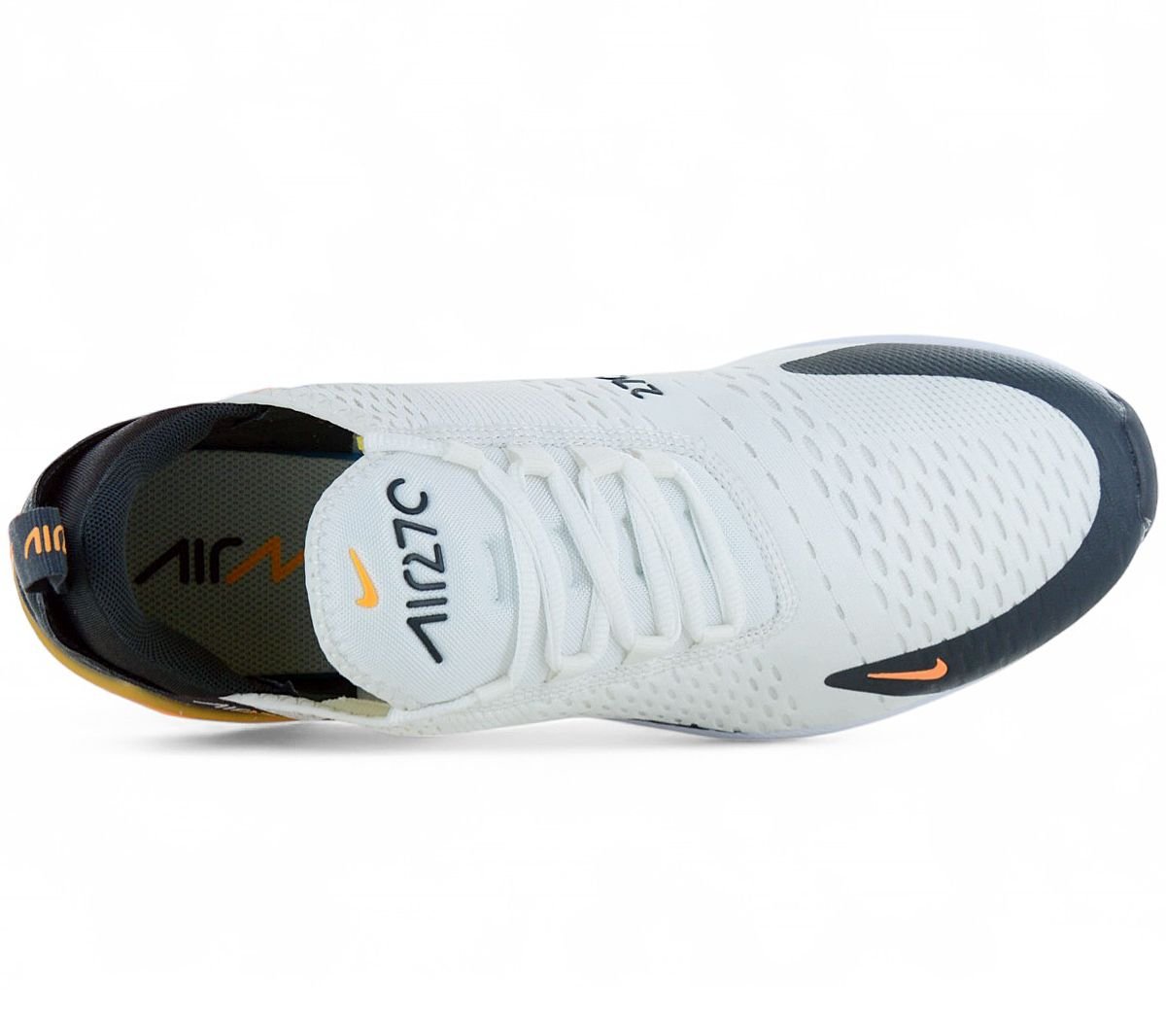 Nike Air Max 270 Erkek Spor Ayakkabıları Beyaz-Turuncu AH8050-114