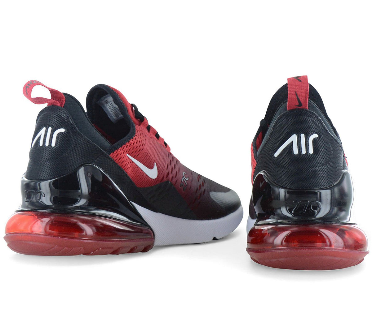Nike Air Max 270 Mens Black Red Athletic Shoes Size 8 AH8050-015 display picture 2