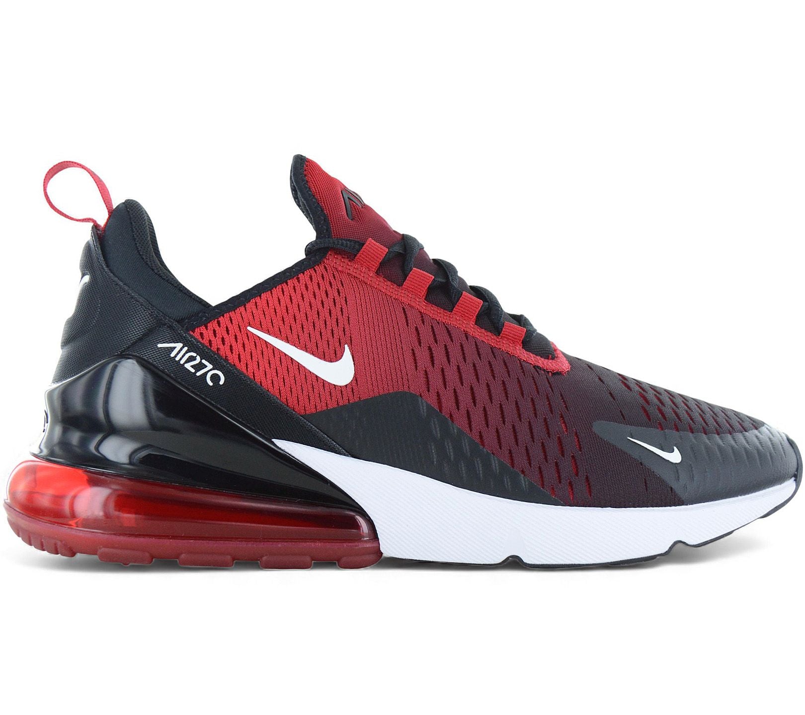 Nike Air Max 270 - Herren Sneakers Schuhe Schwarz-Rot AH8050-602