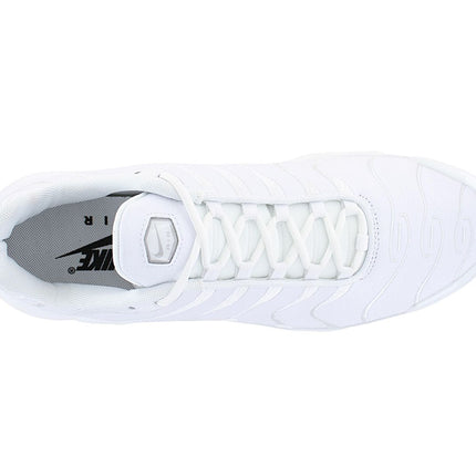 Nike Air Max Plus TN Leather - Triple White - Baskets Homme Chaussures AJ2029-100