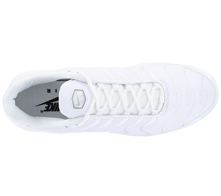 Nike Air Max Plus TN Pelle - Triple White - Scarpe da ginnastica da uomo AJ2029-100