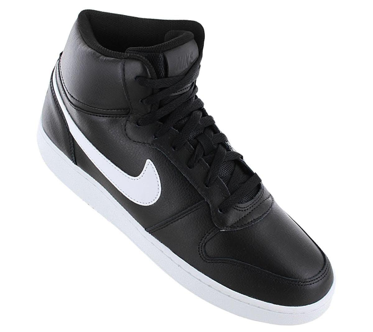 Nike Ebernon Mid - Herren Schuhe Sneakers Leder Schwarz AQ1773 - 002 - Brandstyle24