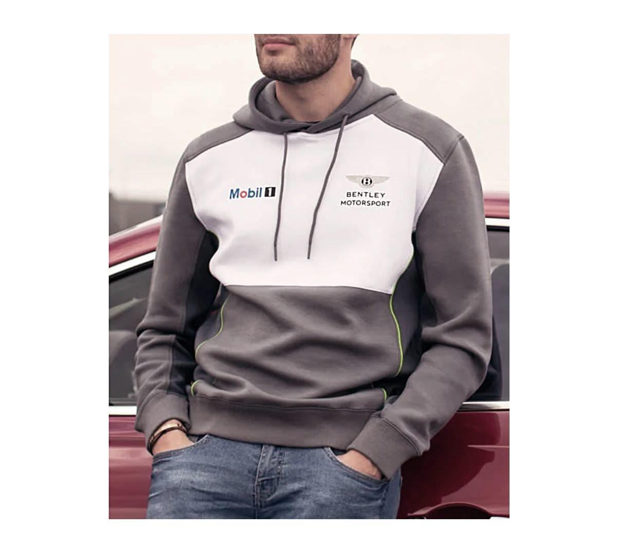 BENTLEY Motorsport Team Hoodie - Herren Pullover mit Kapuze Hoody Grau B14H2 - Brandstyle24