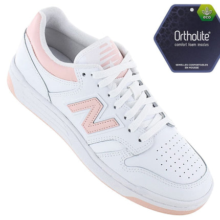 New Balance BB 480 - Women's Sneakers Shoes Leather White BB480LPH