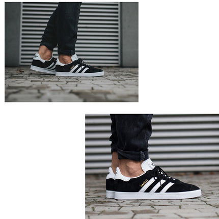 adidas Originals Gazelle - Zapatillas Zapatos Cuero Negro BB5476