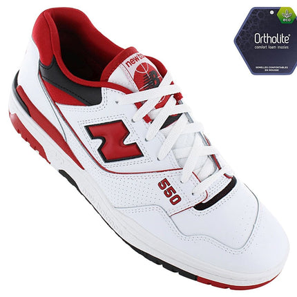 New Balance 550 - Chaussures Baskets Homme Cuir Blanc BB550SE1