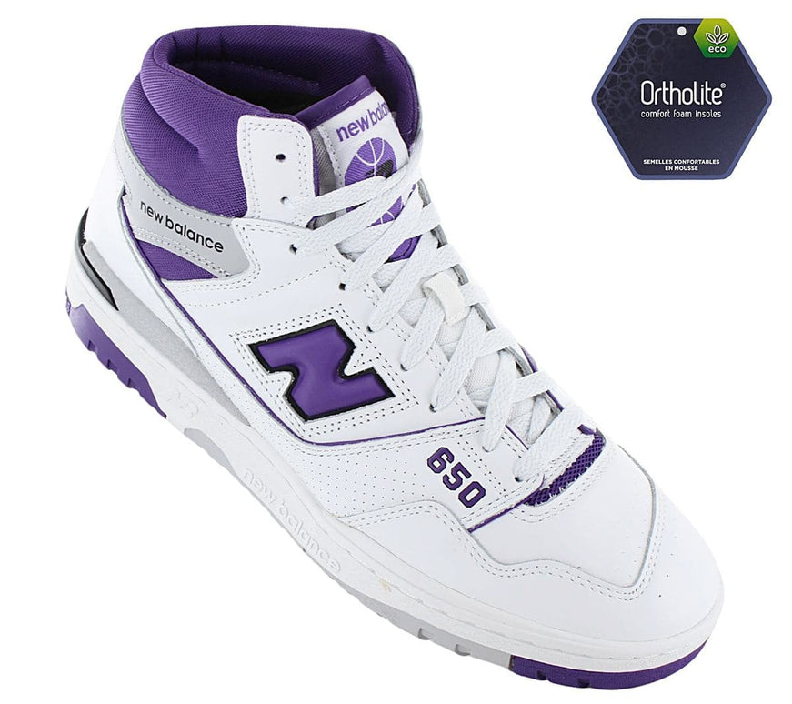 New Balance 650R - Chaussures Baskets Homme Cuir Blanc BB650RCF 650