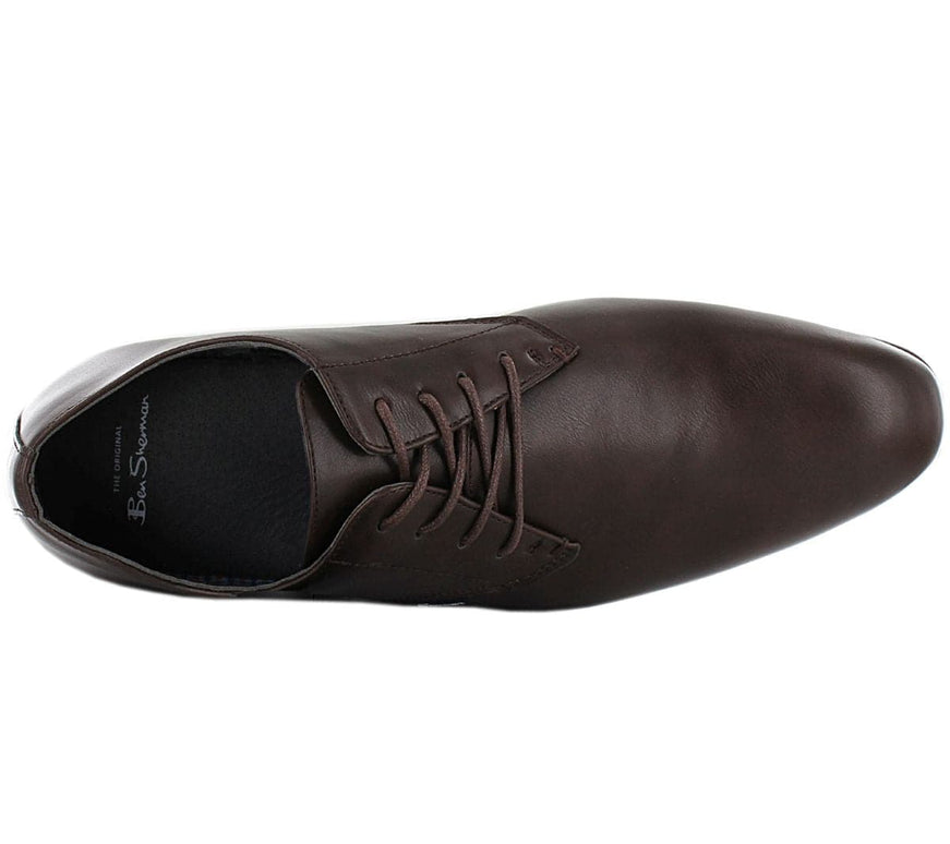 BEN SHERMAN Amersham - Chaussures d'affaires pour hommes Oxford marron BEN3155-CHOC