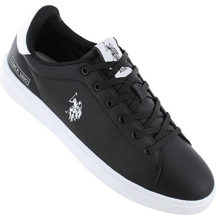 NOUS. POLO ASSN. BYRON - Baskets Chaussures Homme Noir 001-BLK-WHI03