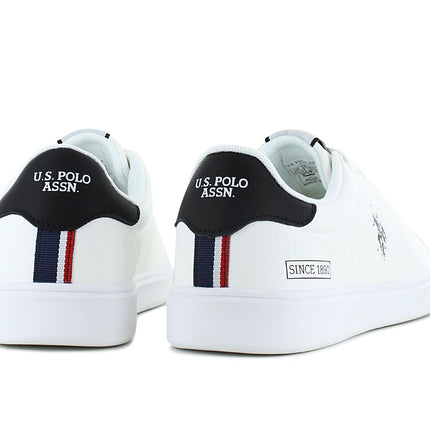 U.S. POLO ASSN. BYRON - Herren Sneakers Schuhe Weiß 001-WHI-BLK04