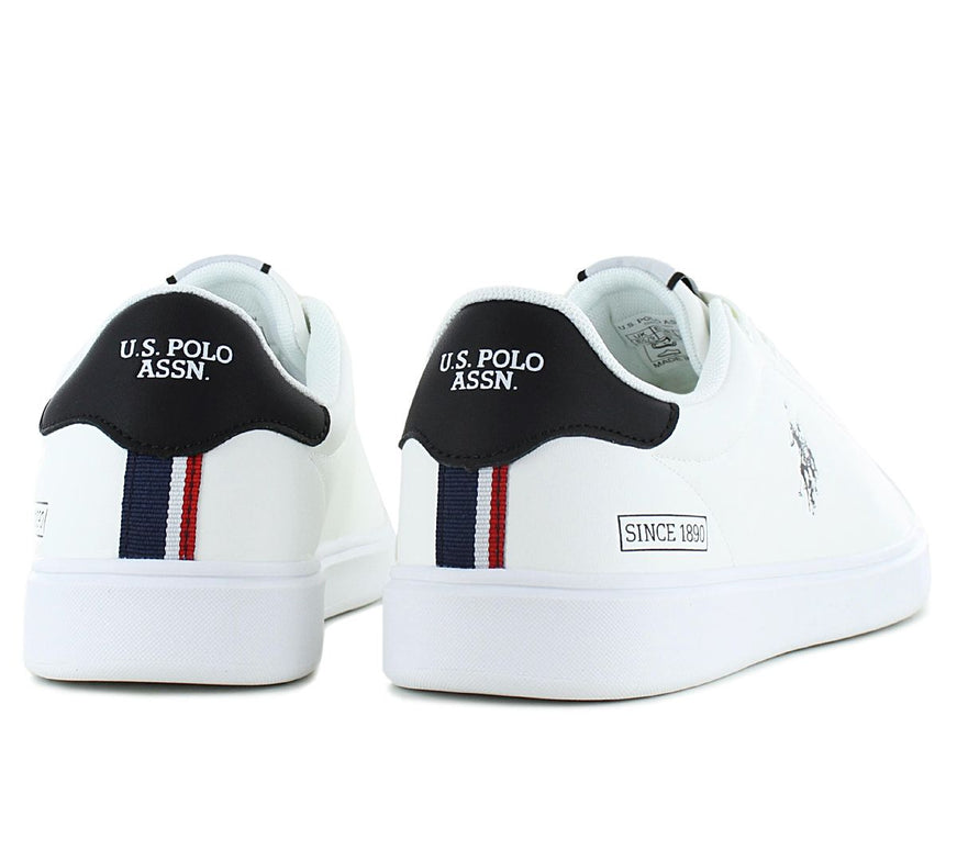 U.S. POLO ASSN. BYRON - Herren Sneakers Schuhe Weiß 001-WHI-BLK04