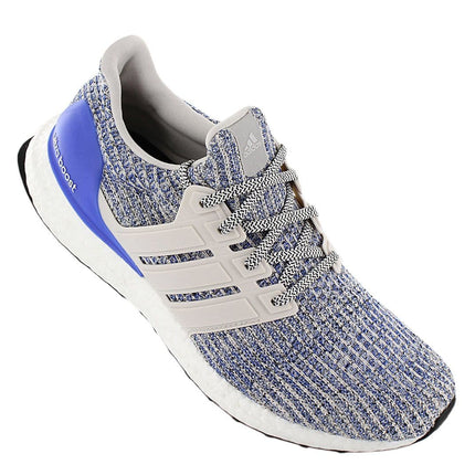 adidas ULTRA BOOST 4.0 - Primeknit - heren sneaker hardloopschoenen wit-blauw CP9249