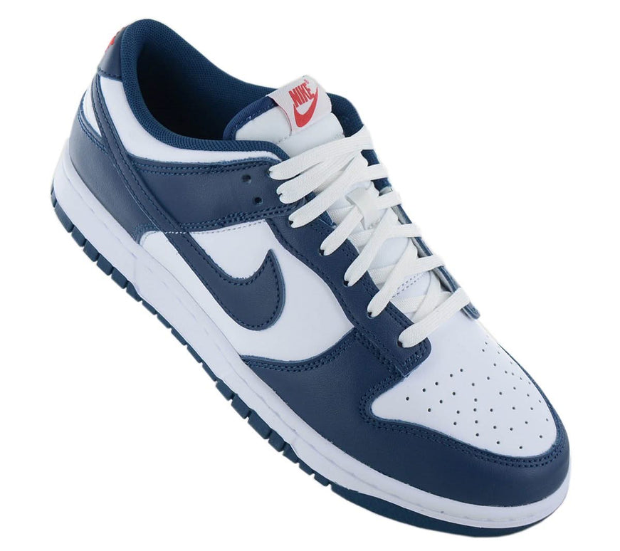 Nike Dunk Low Retro - Herren Sneakers Schuhe Leder Blau-Weiß DD1391-400