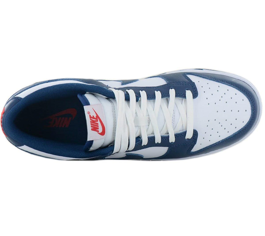 Nike Dunk Low Retro - Herren Sneakers Schuhe Leder Blau-Weiß DD1391-400