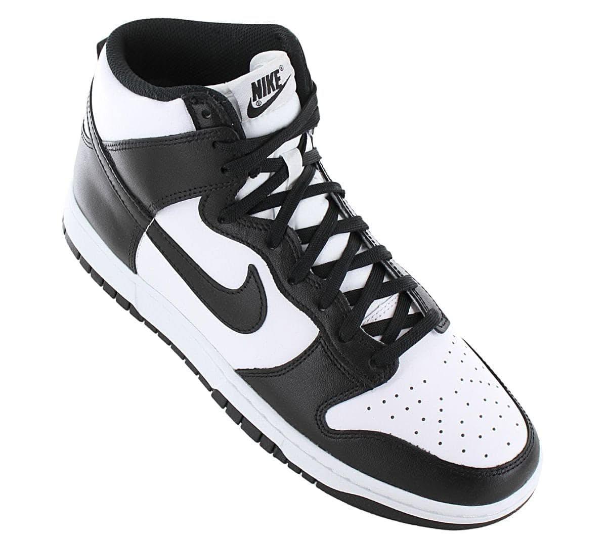 Nike Dunk High Retro Men's Shoes Leather White-Black DD1399-105